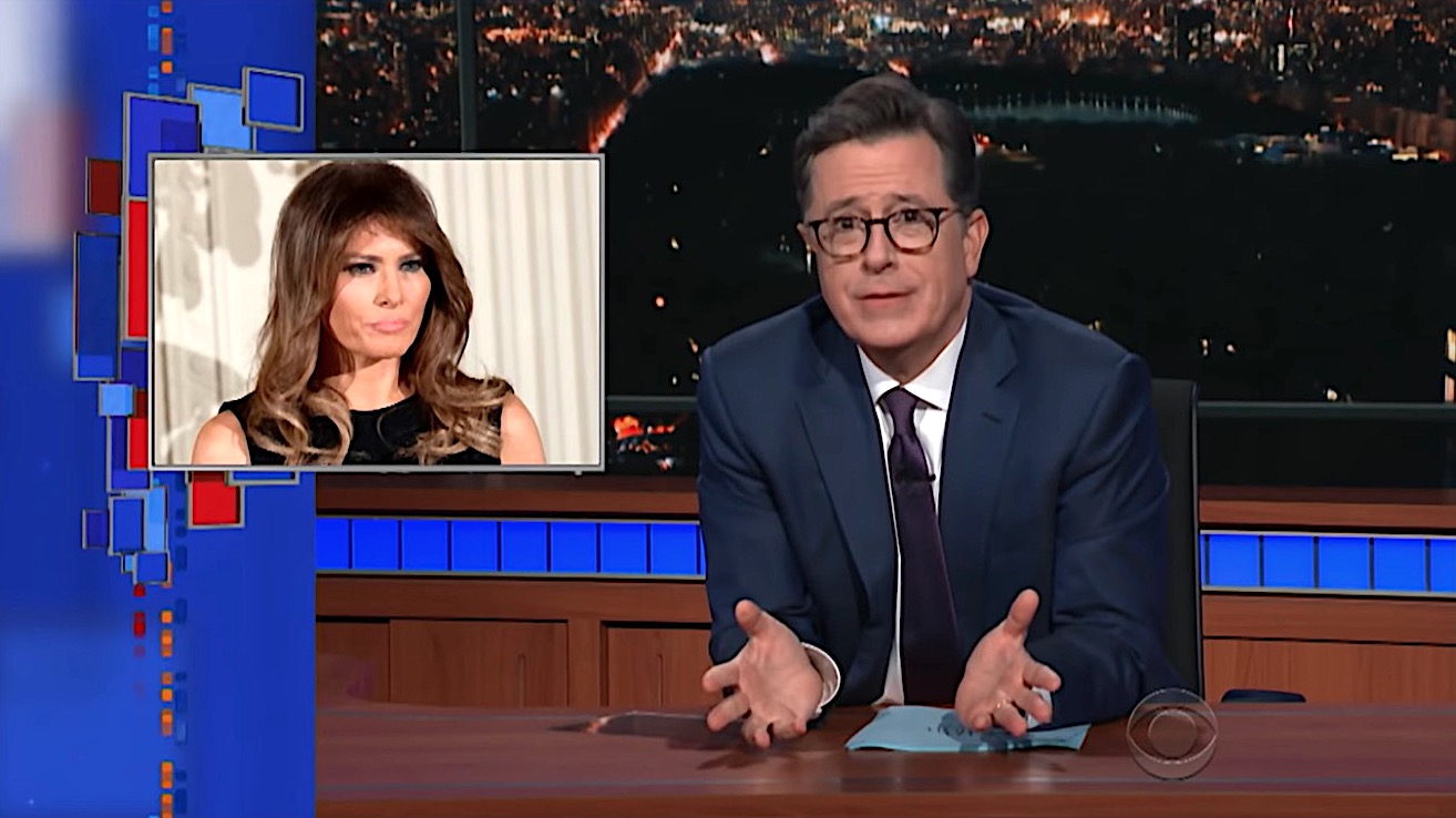 Stephen Colbert is worried about Melania Trump