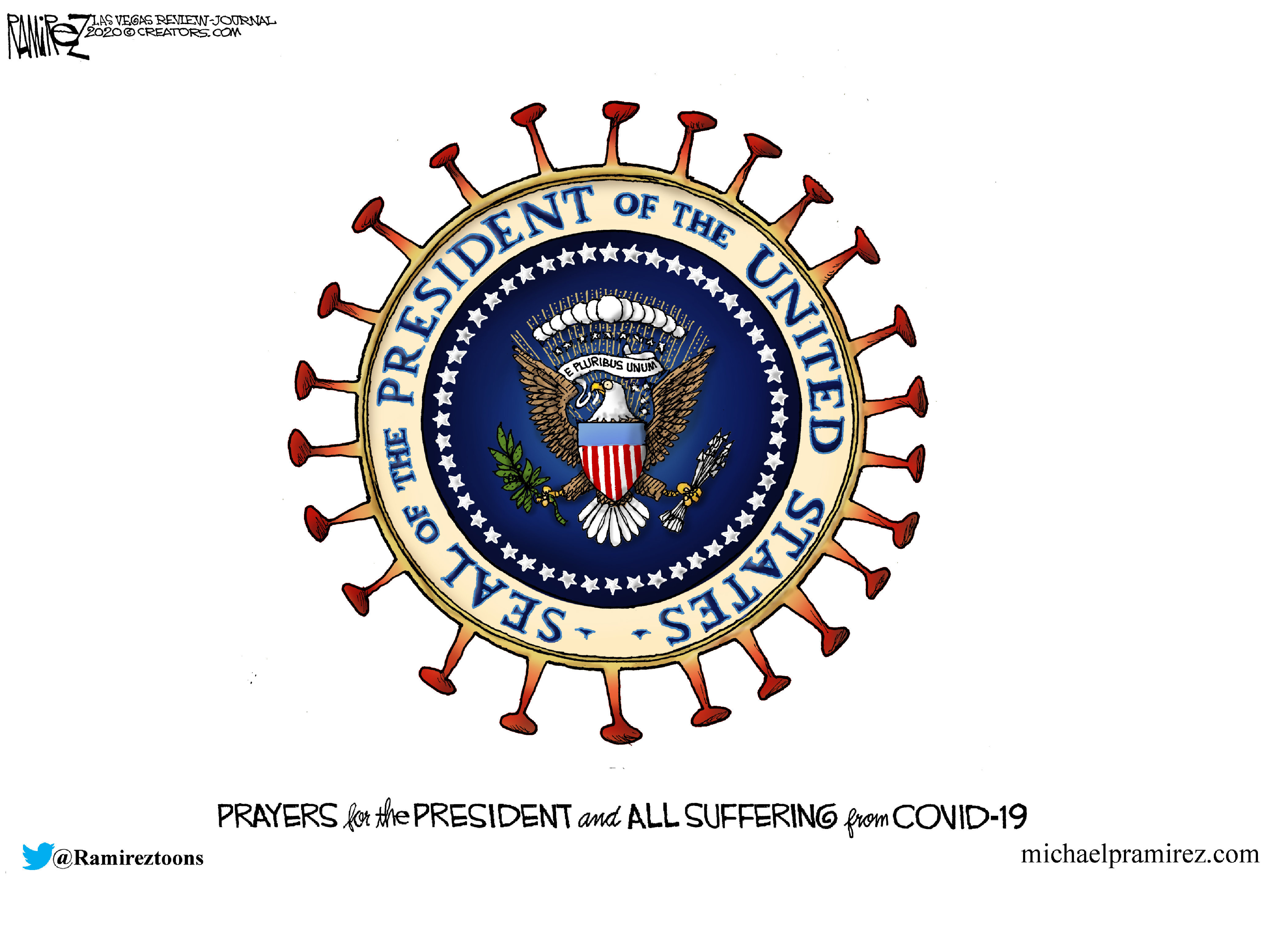 Editorial Cartoon U.S. Trump COVID