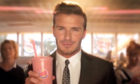 Pitchman David Beckham helps Burger King usher in a new era of healthier menu items.