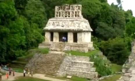 Inside this ancient Mayan tomb, a camera revealed historic treasures such as drawing-covered walls and the remains of a ruler.