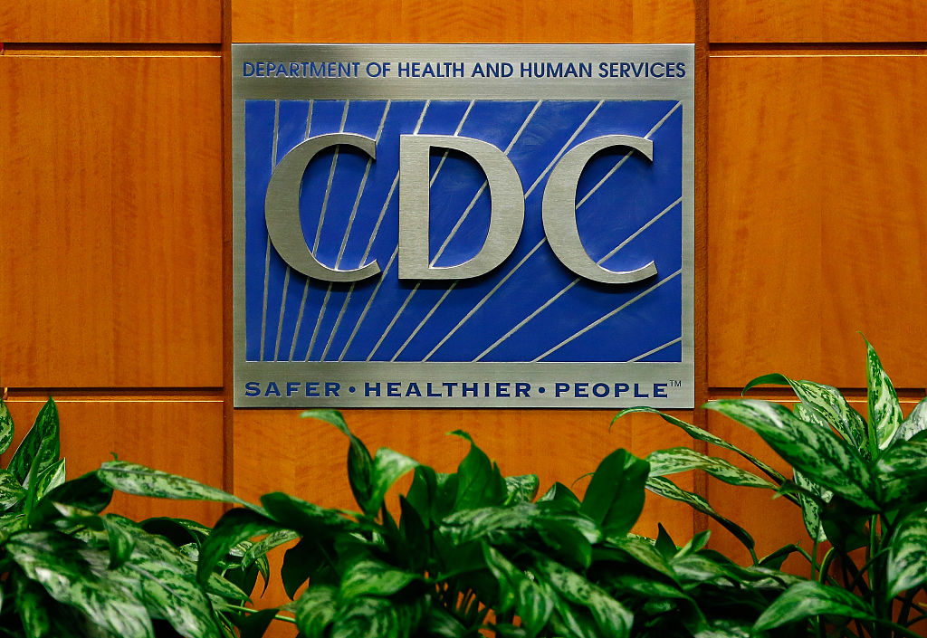 A podium with the logo for the Centers for Disease Control and Prevention at the Tom Harkin Global Communications Center on October 5, 2014 in Atlanta, Georgia. A podium with the logo for the