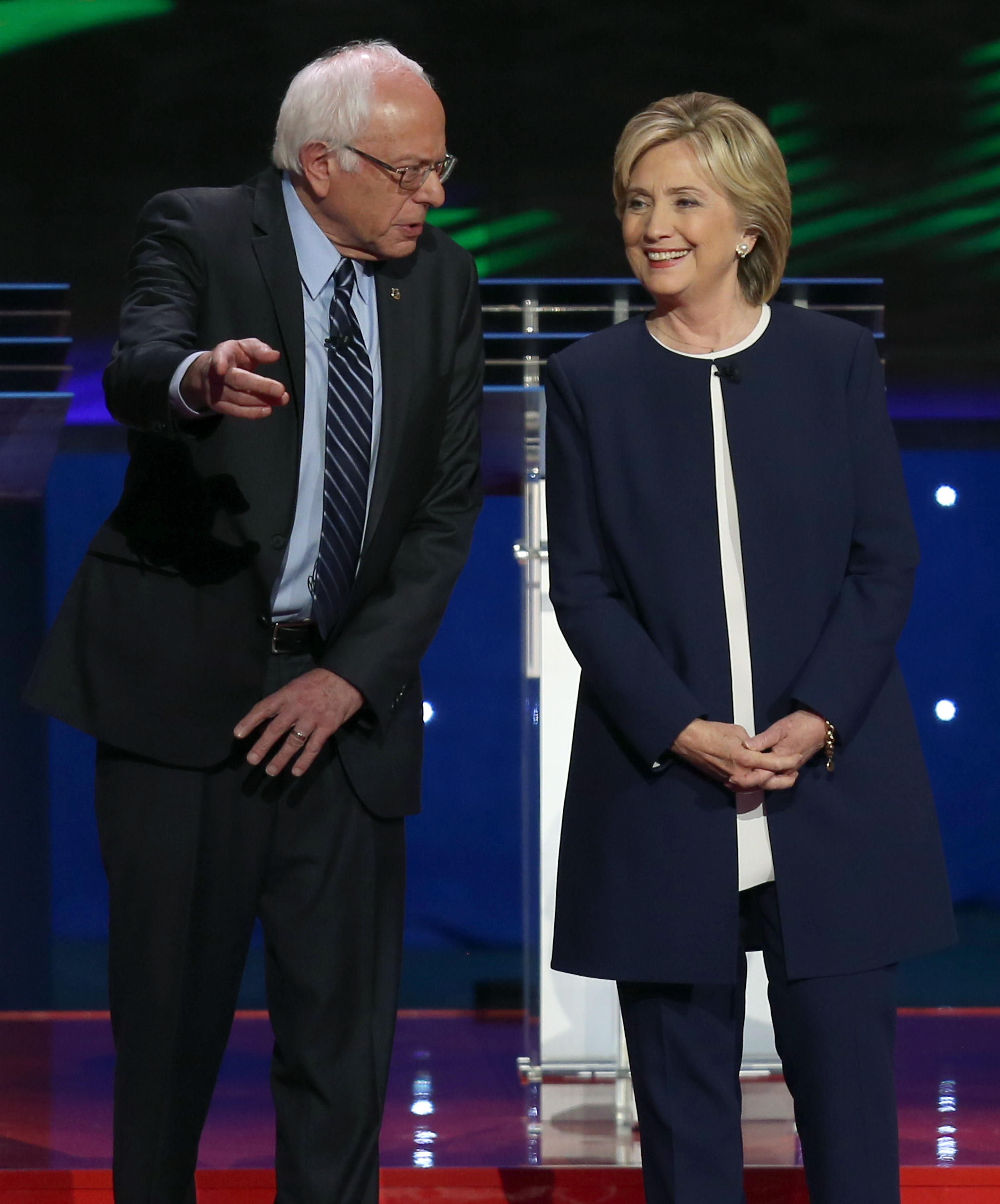 Bernie Sanders and Hillary Clinton
