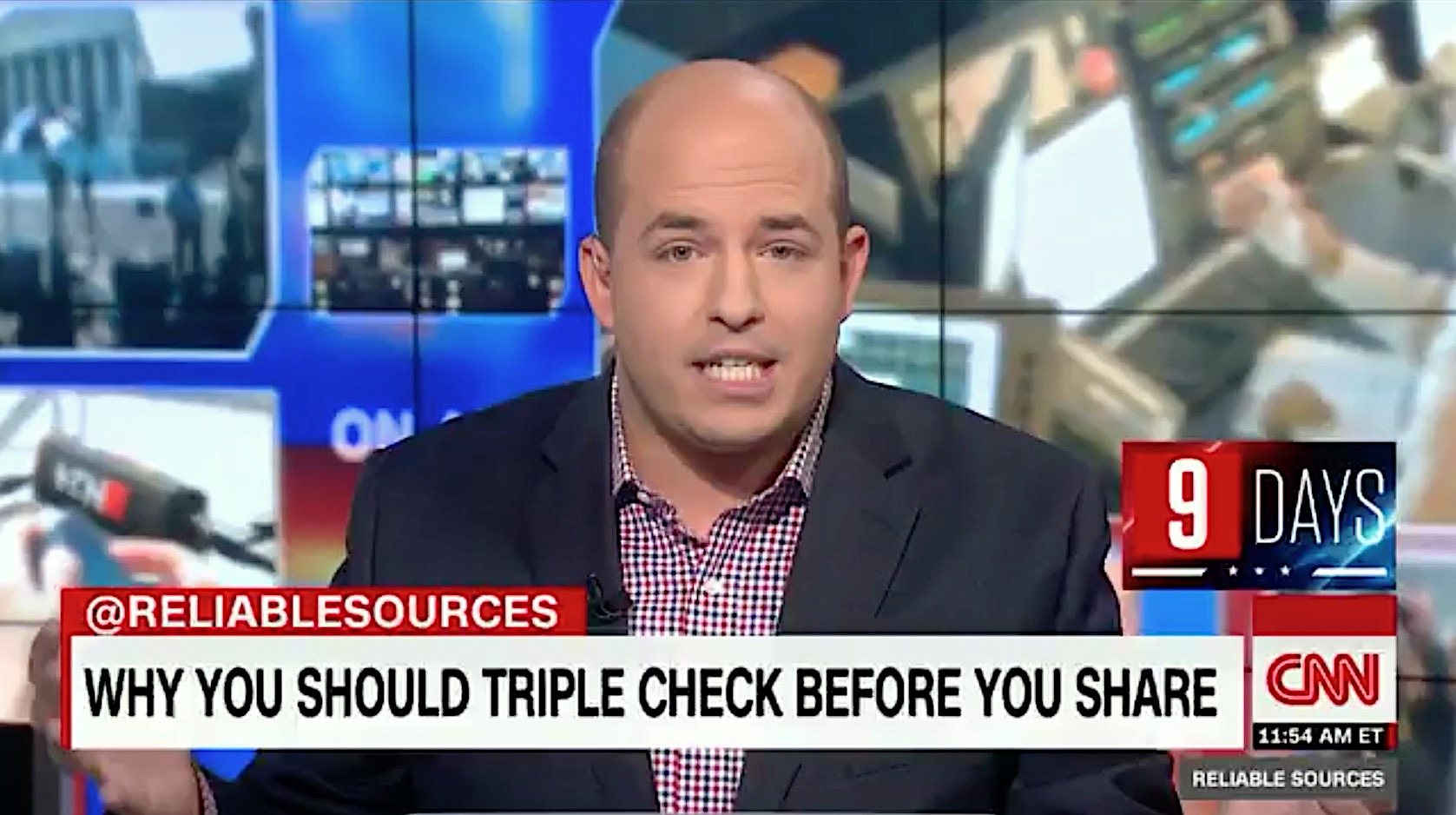 Brian Stelter wants you to triple check before you share
