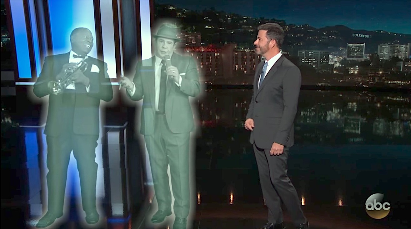 Jimmy Kimmel welcomes Frank Sinatra ghost