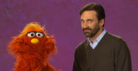 Watch John Hamm show his frustrated face on Sesame Street