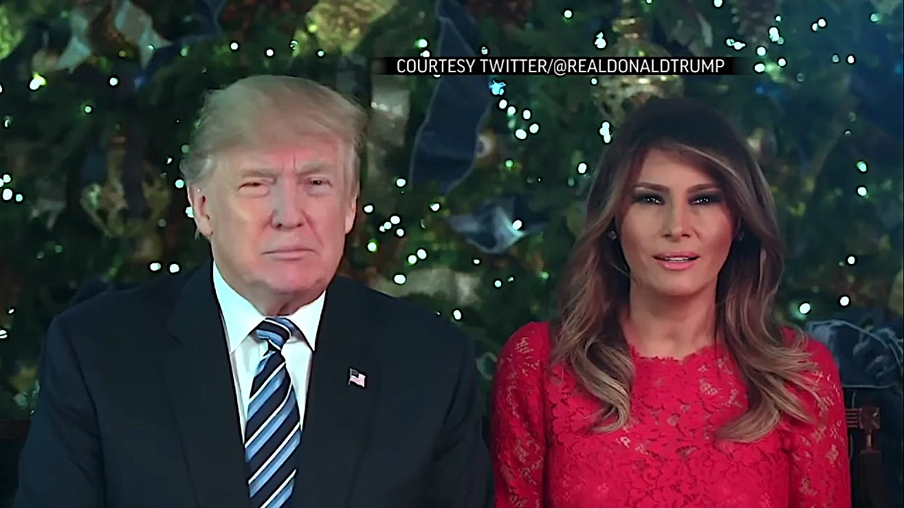 The Trumps release video message for Christmas