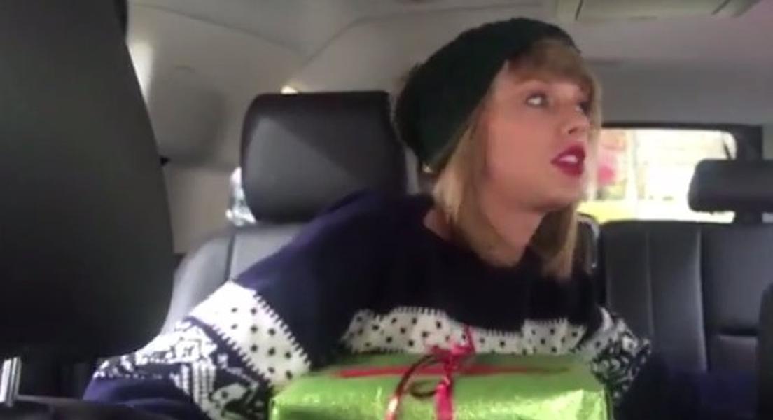 Taylor Swift played Santa to a few lucky fans this year