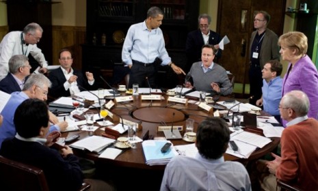 President Obama and the Group of Eight grapple with the eurozone crisis at Camp David