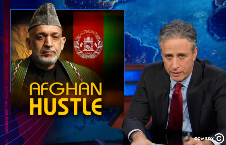 The Daily Show explains Hamid Karzai&#039;s &#039;Afghan Hustle&#039;