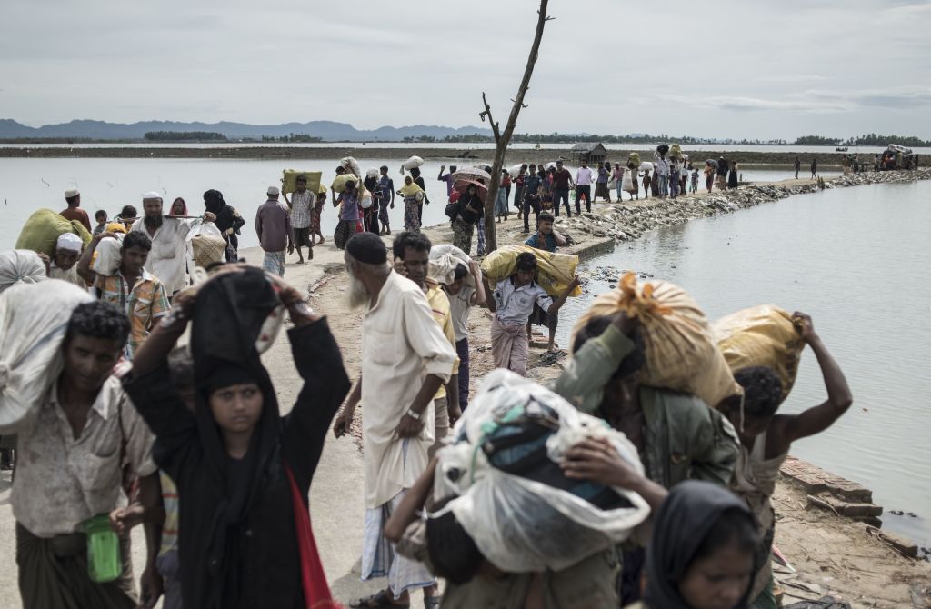 Rohingya Muslim refugees in Bangladesh.