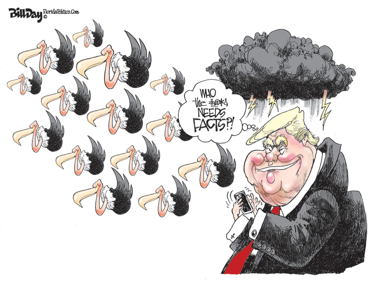 Political Cartoon U.S. Trump Twitter fact check
