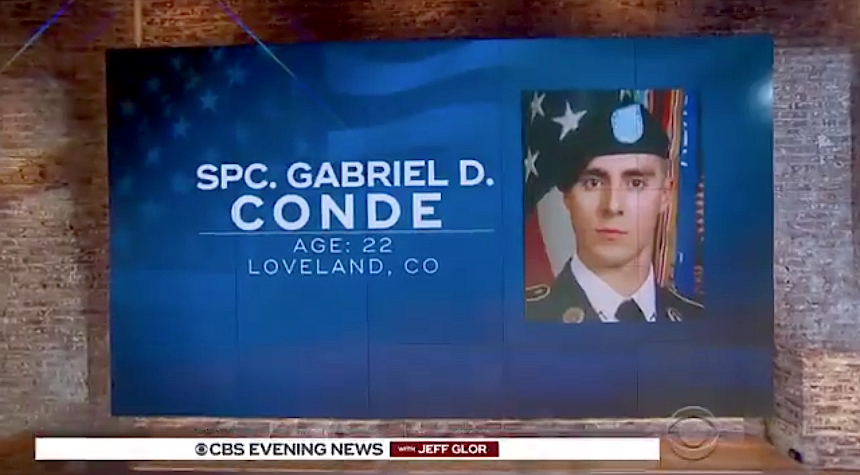Spec. Gabriel Conde, killed in action in Afghanistan