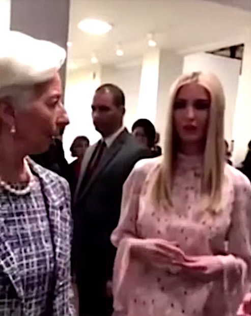 Ivanka Trump tries to add to a conversation of world leaders