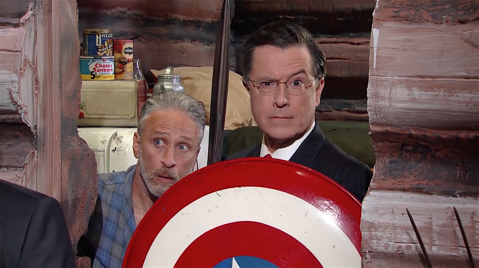 Stephen Colbert joins Jon Stewart and Colbert after RNC Night 1