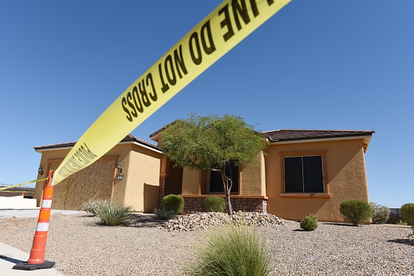 A view of the home of the Las Vegas shooter in Mesquite, Nevada.