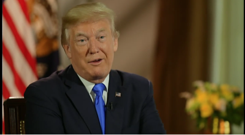 President Trump in an interview with Lou Dobbs.