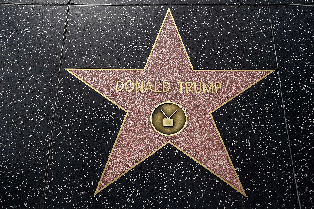 Donald Trump Hollywood walk of fame star. 