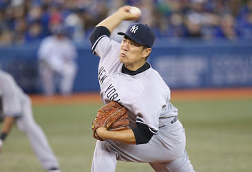 Melky Cabrera welcomed new Yankees pitcher Masahiro Tanaka with a home run