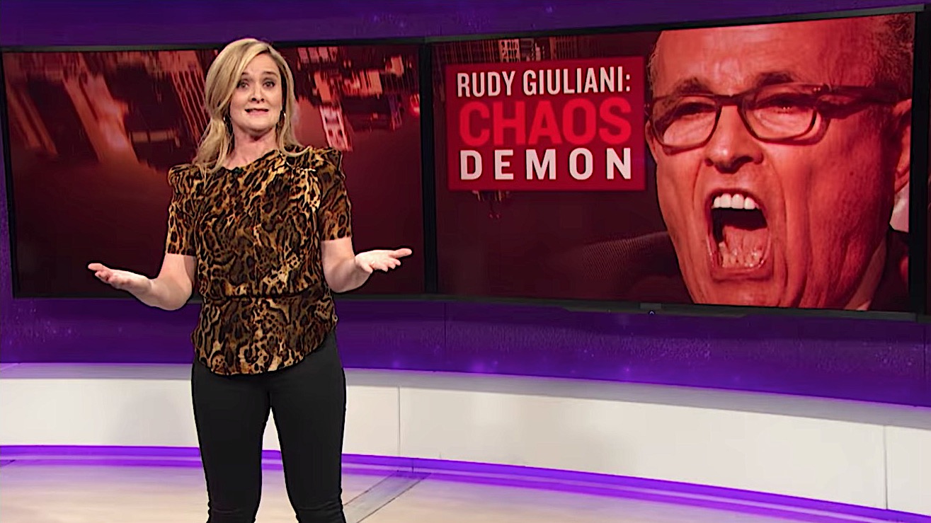Samantha Bee says Giuliani is winning the &quot;spygate&quot; PR war
