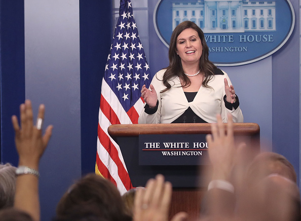 Sarah Huckabee Sanders added to the confusion of the press this week.