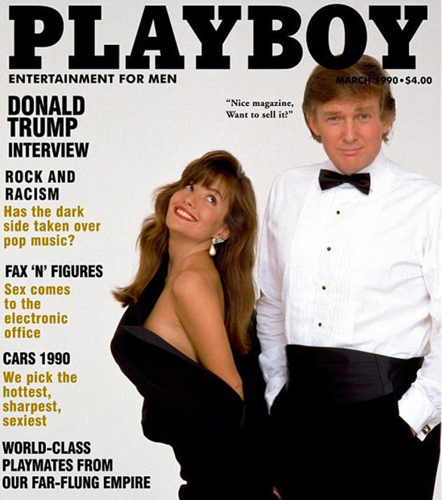 A cover of Playboy magazine.