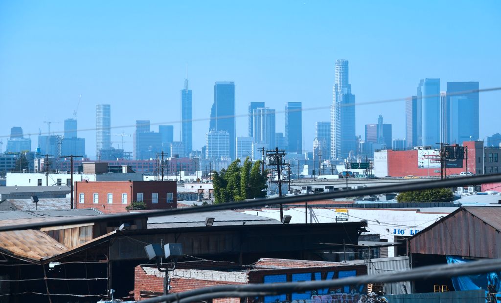 Los Angeles skyline. 