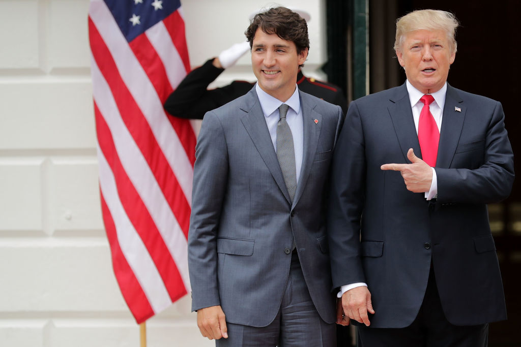 President Trump hosts Canadian leader Justin Trudeau