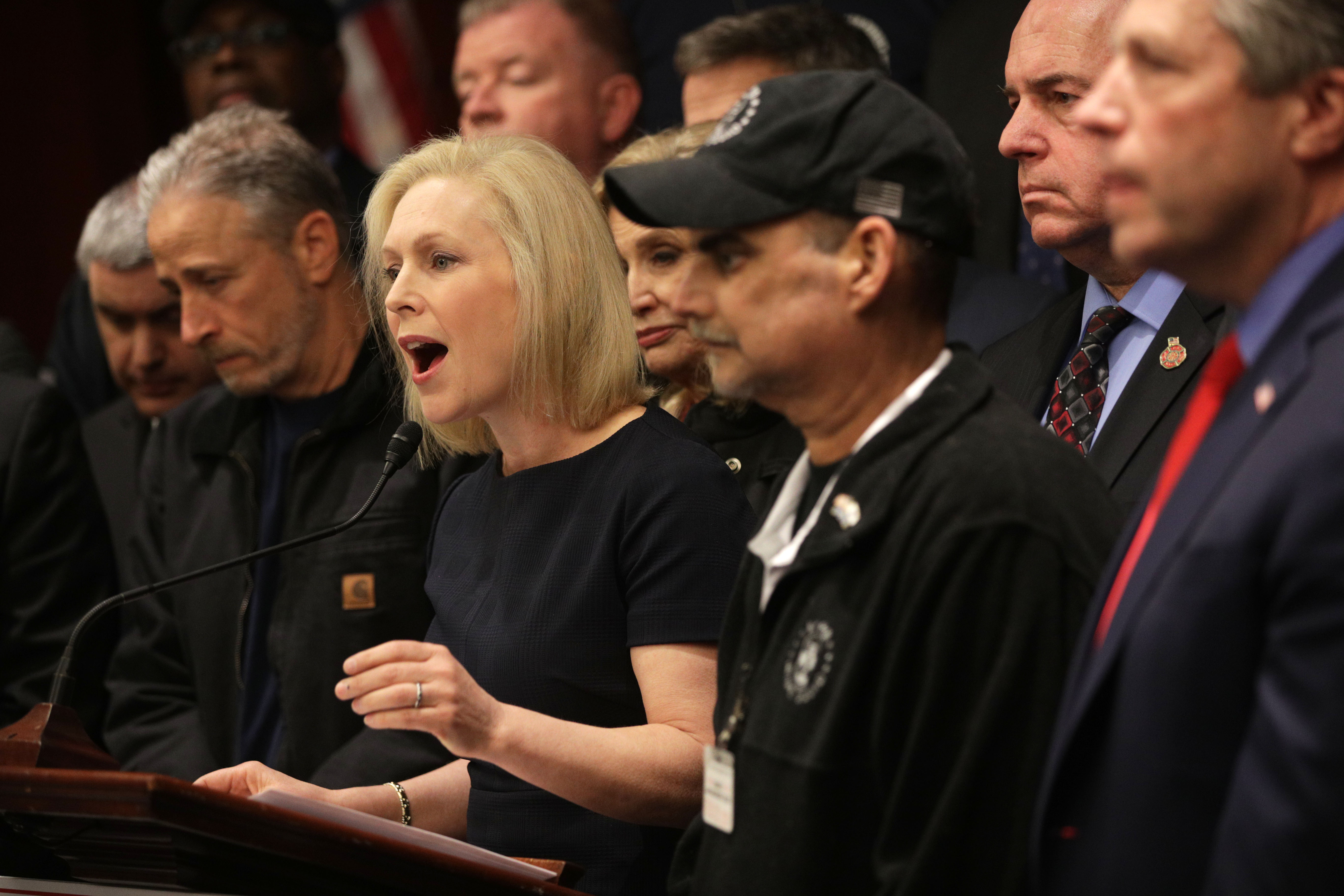 Kirsten Gillibrand with 9/11 first responders.