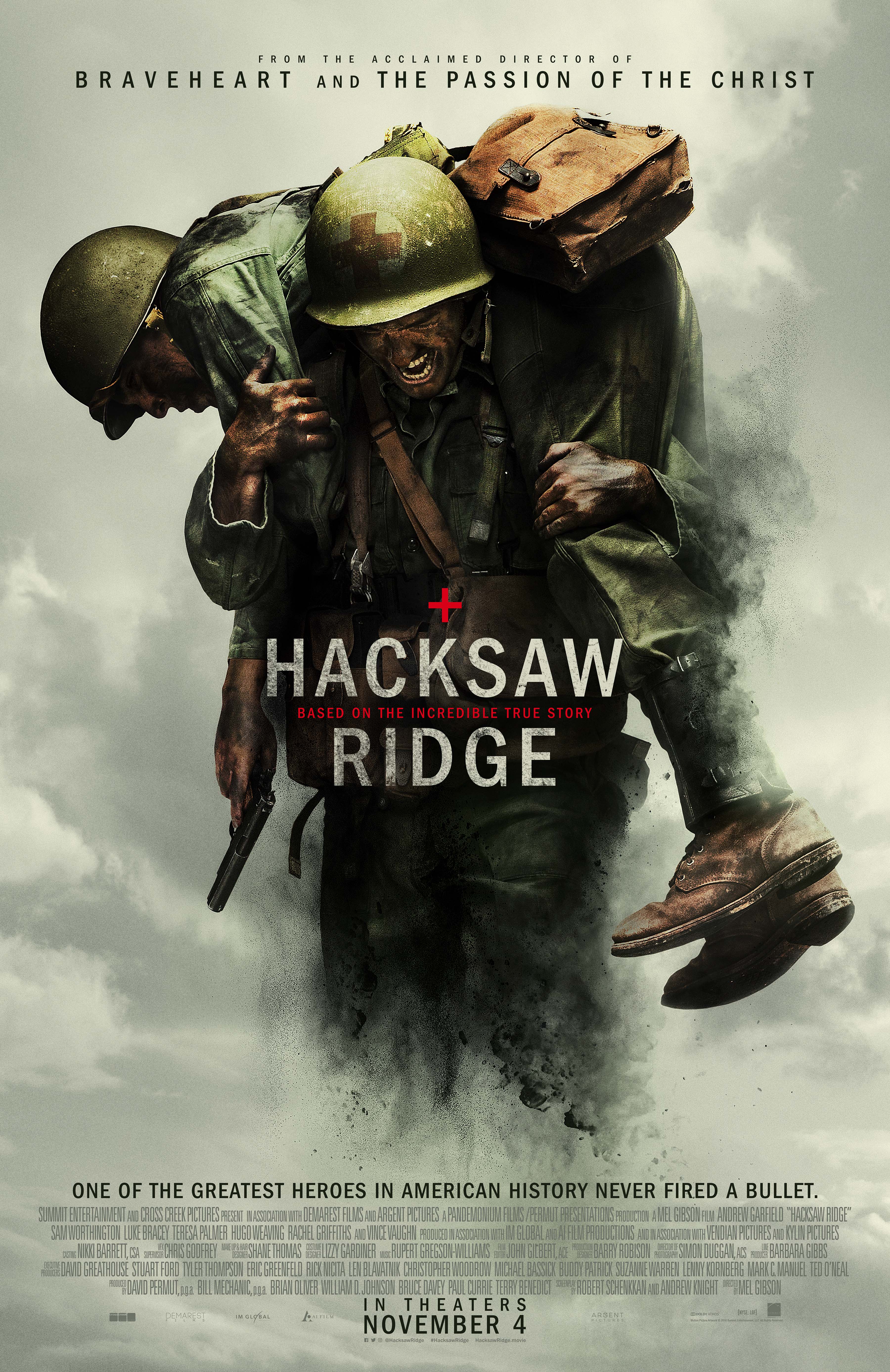 Hacksaw Ridge hits theaters Nov. 4, 2016.