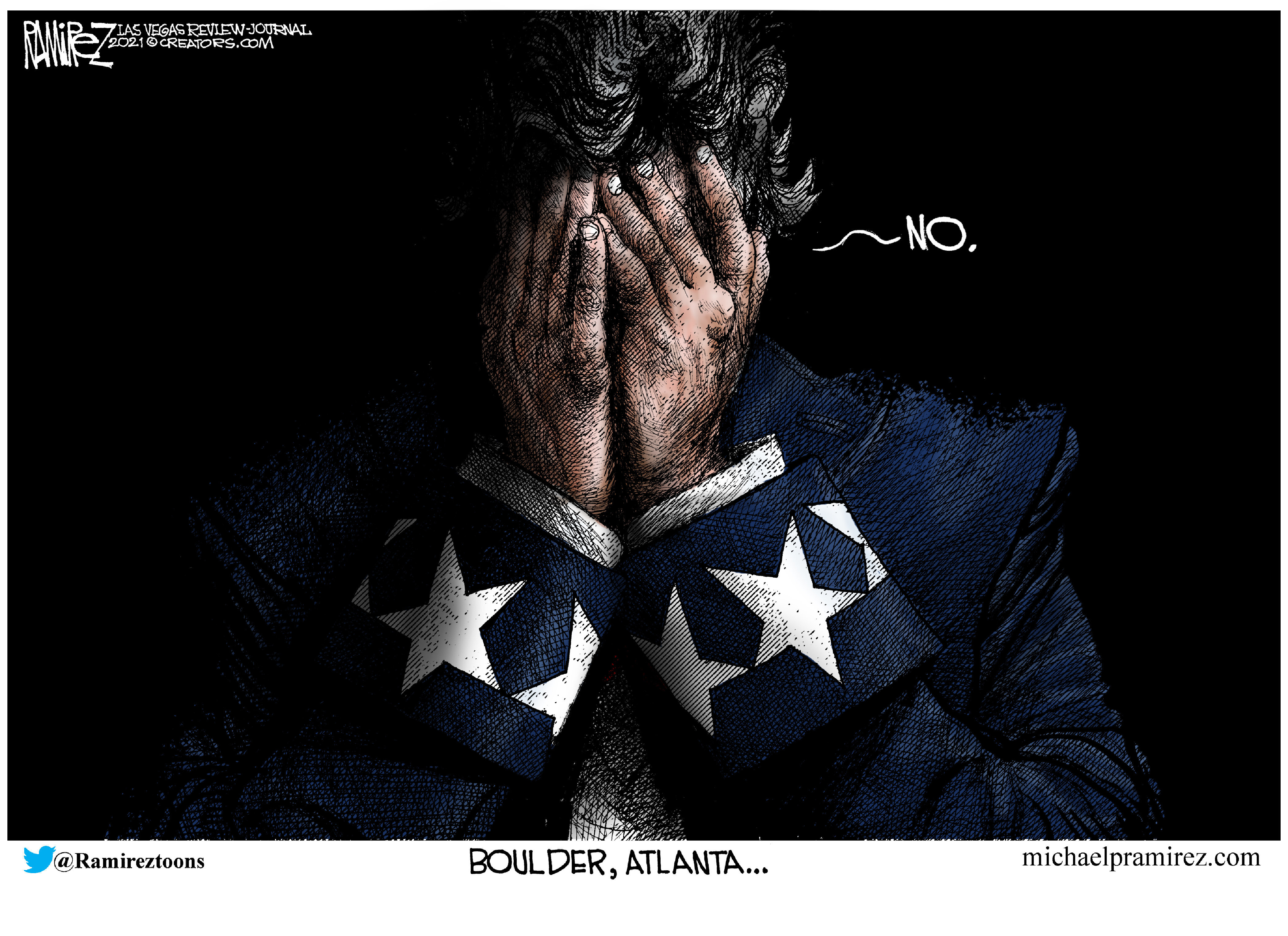Editorial Cartoon U.S. atlanta boulder shootings
