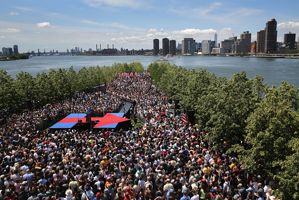 Hillary Clinton kick-off rally in New York City