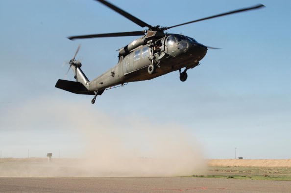 A Blackhawk helicopter.