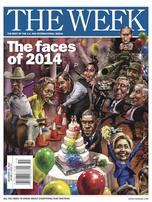 Take a look back at 2014 on this week&#039;s cover of The Week magazine