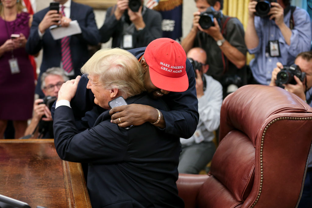 Kanye West and Donald Trump.
