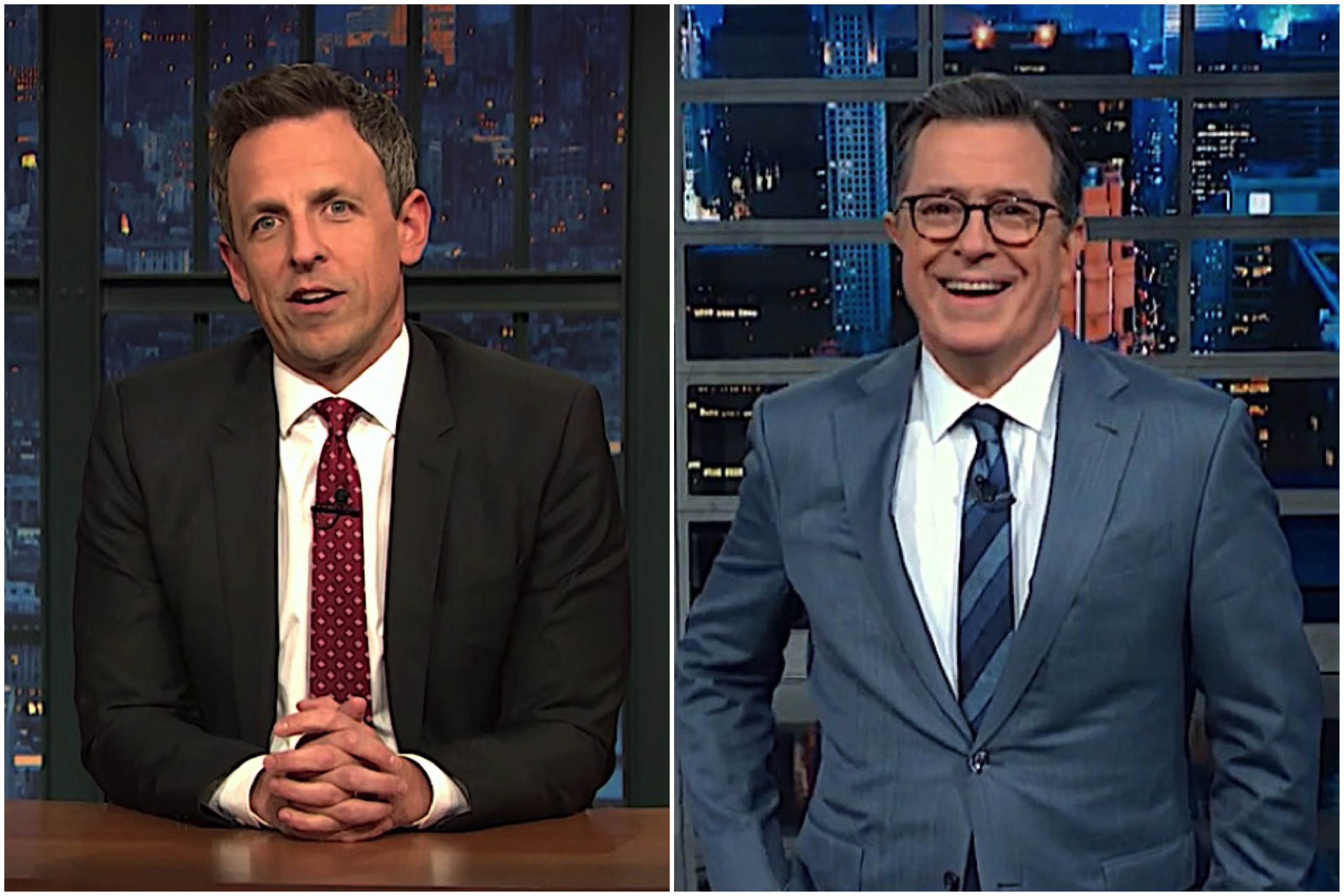 Stephen Colbert and Seth Meyers on Trump and impeachment