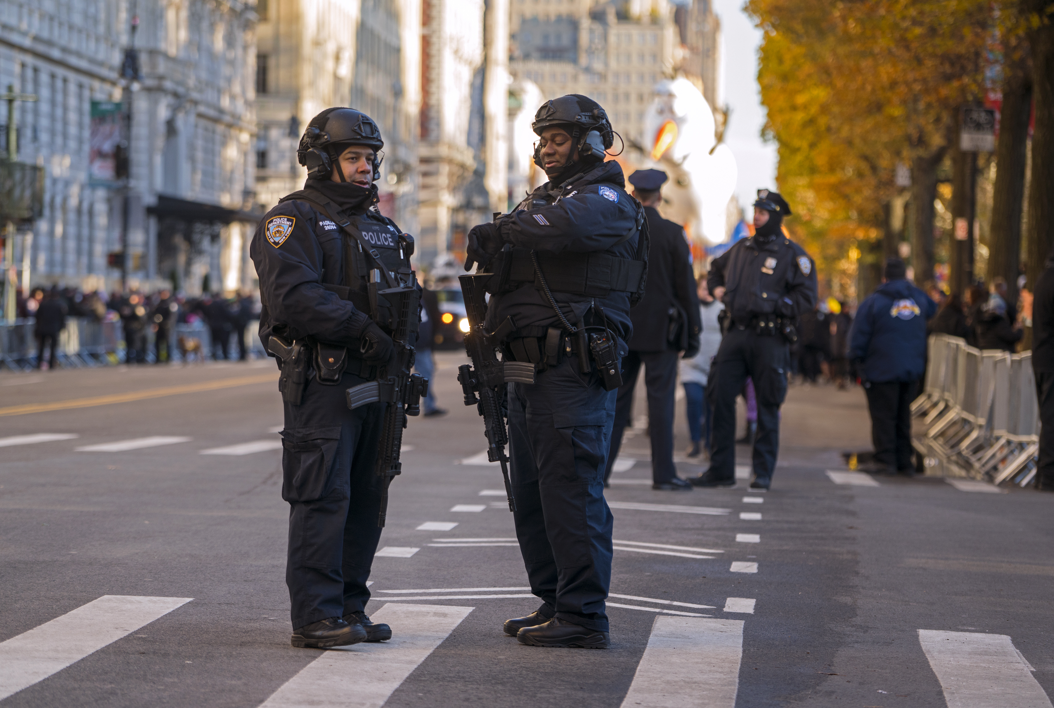 New York beefs up security for the Thanksgiving parade.