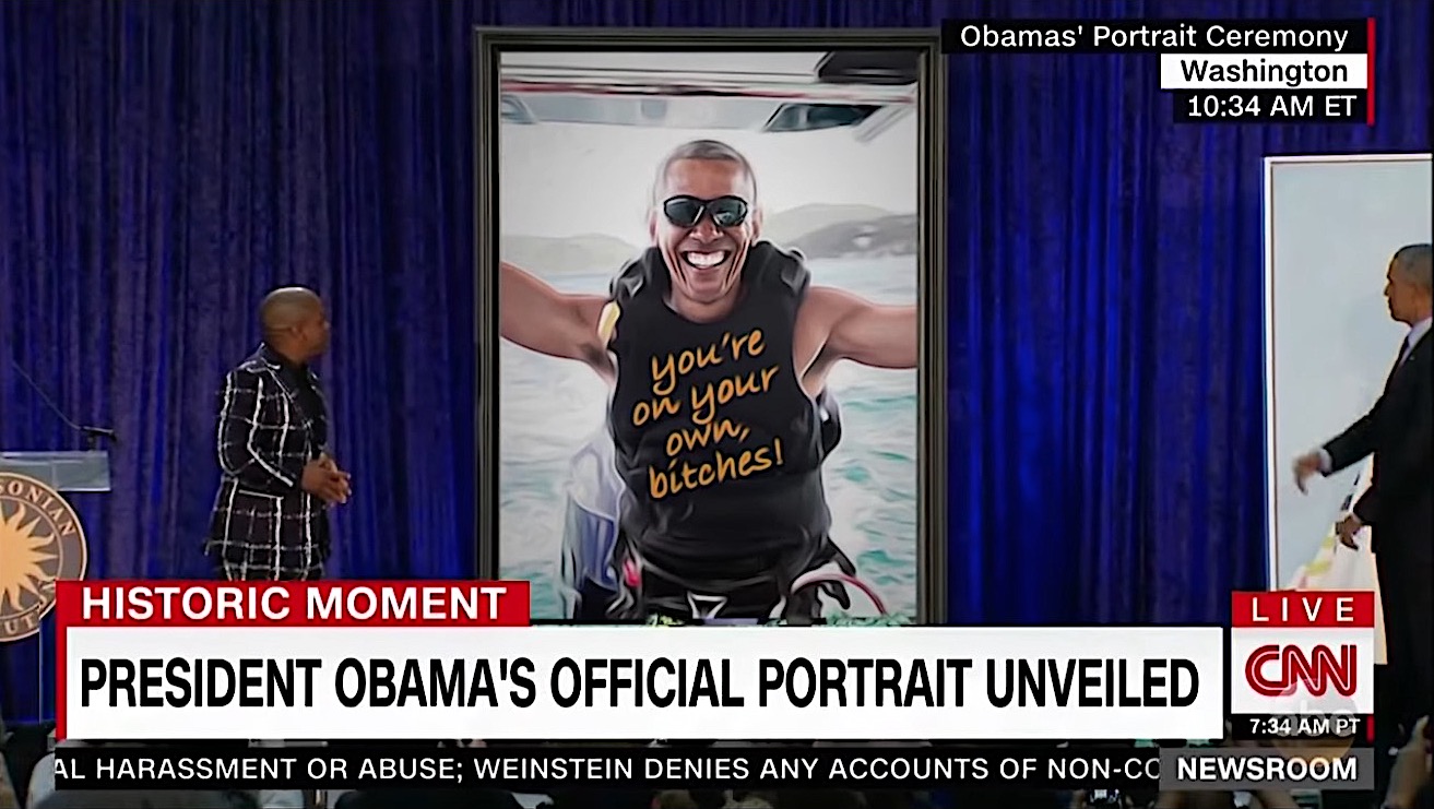 Obama&#039;s fake presidential portrait