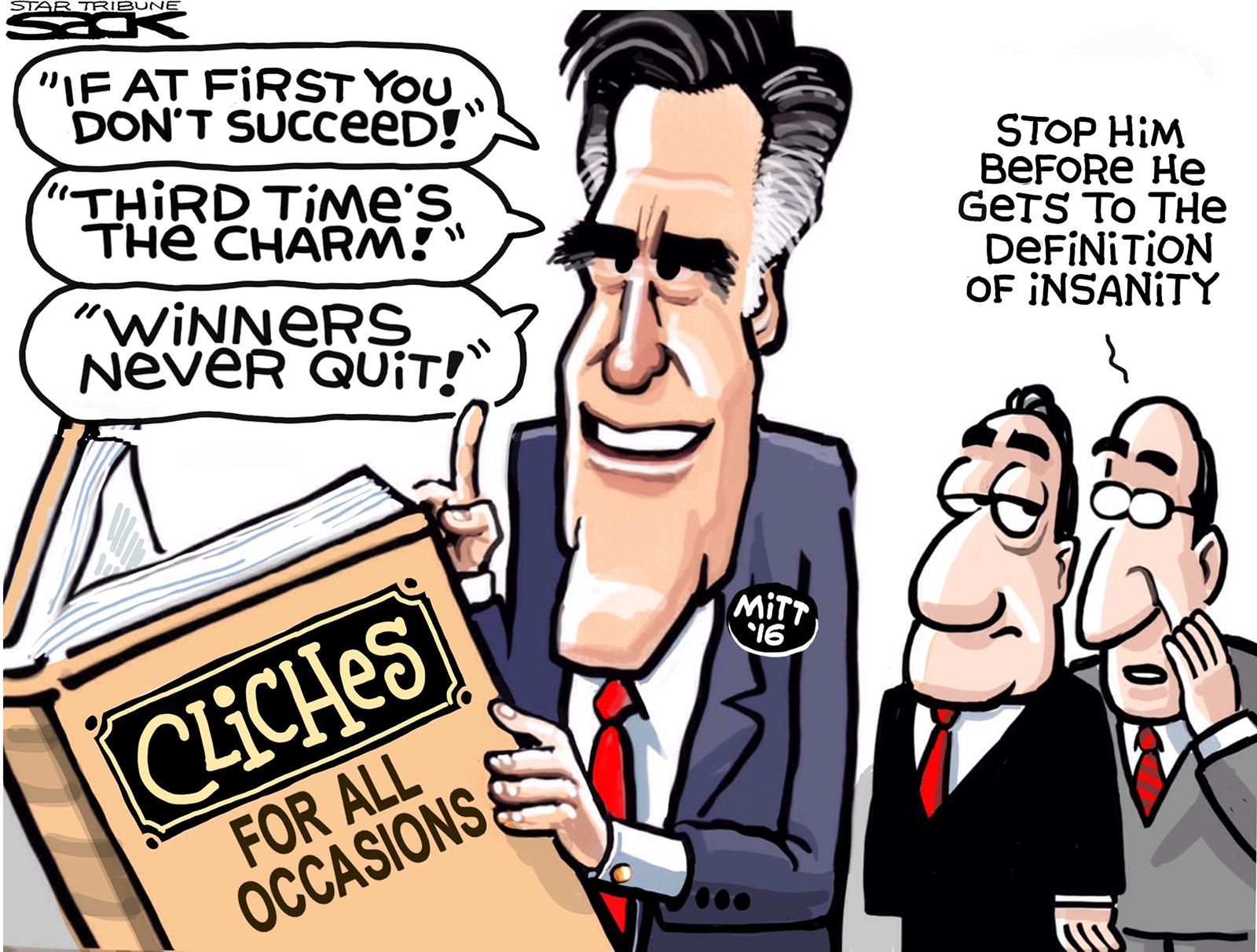 Political cartoon U.S. 2016 presidential election Romney