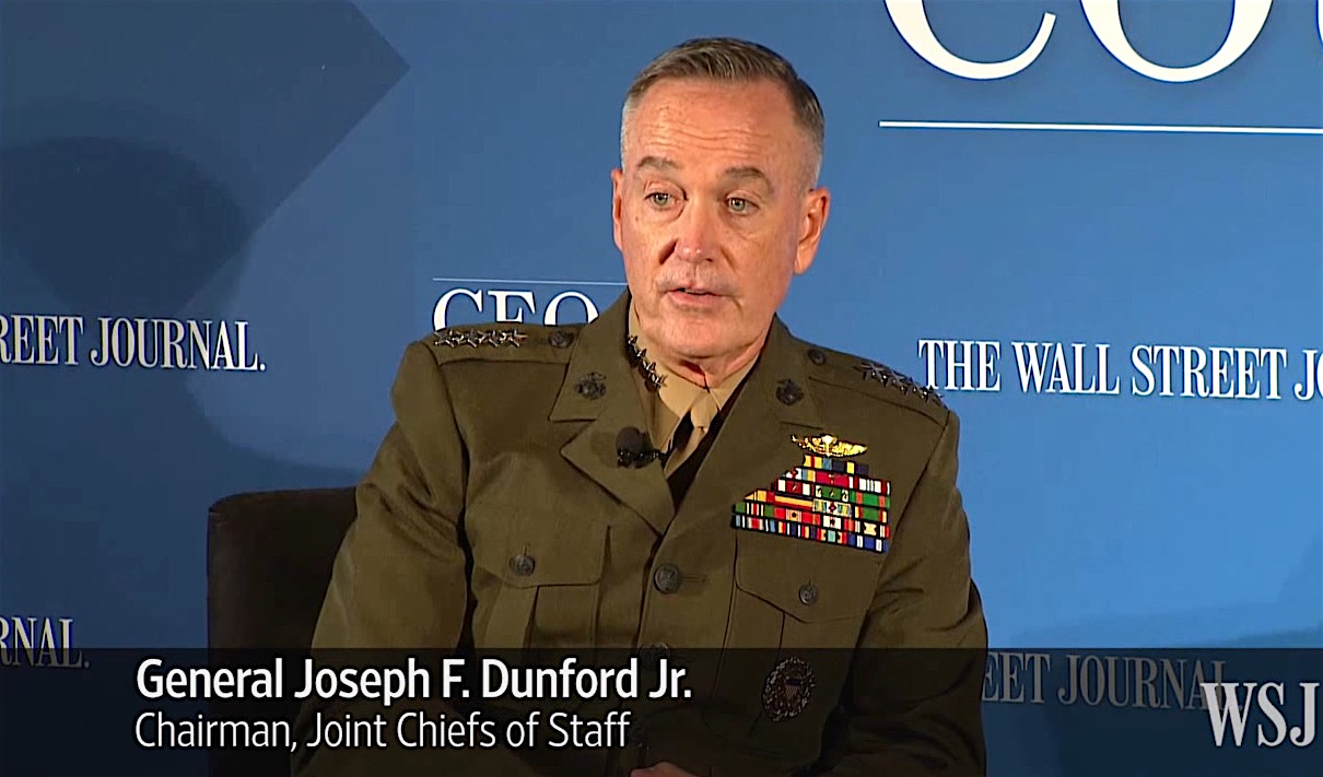 Chairman of the Joint Chiefs of Staff Joseph Dunford assesses ISIS&#039;s military capabilities