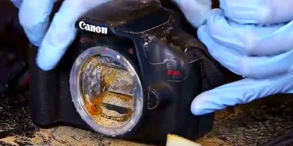 The sand covered camera.
