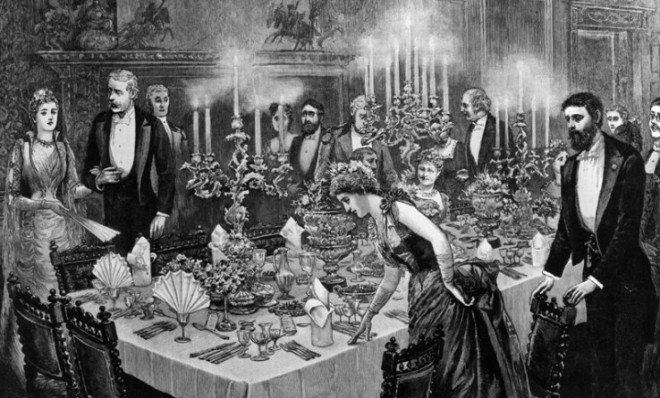 Grandiose dinner parties: A remembrance of things past.