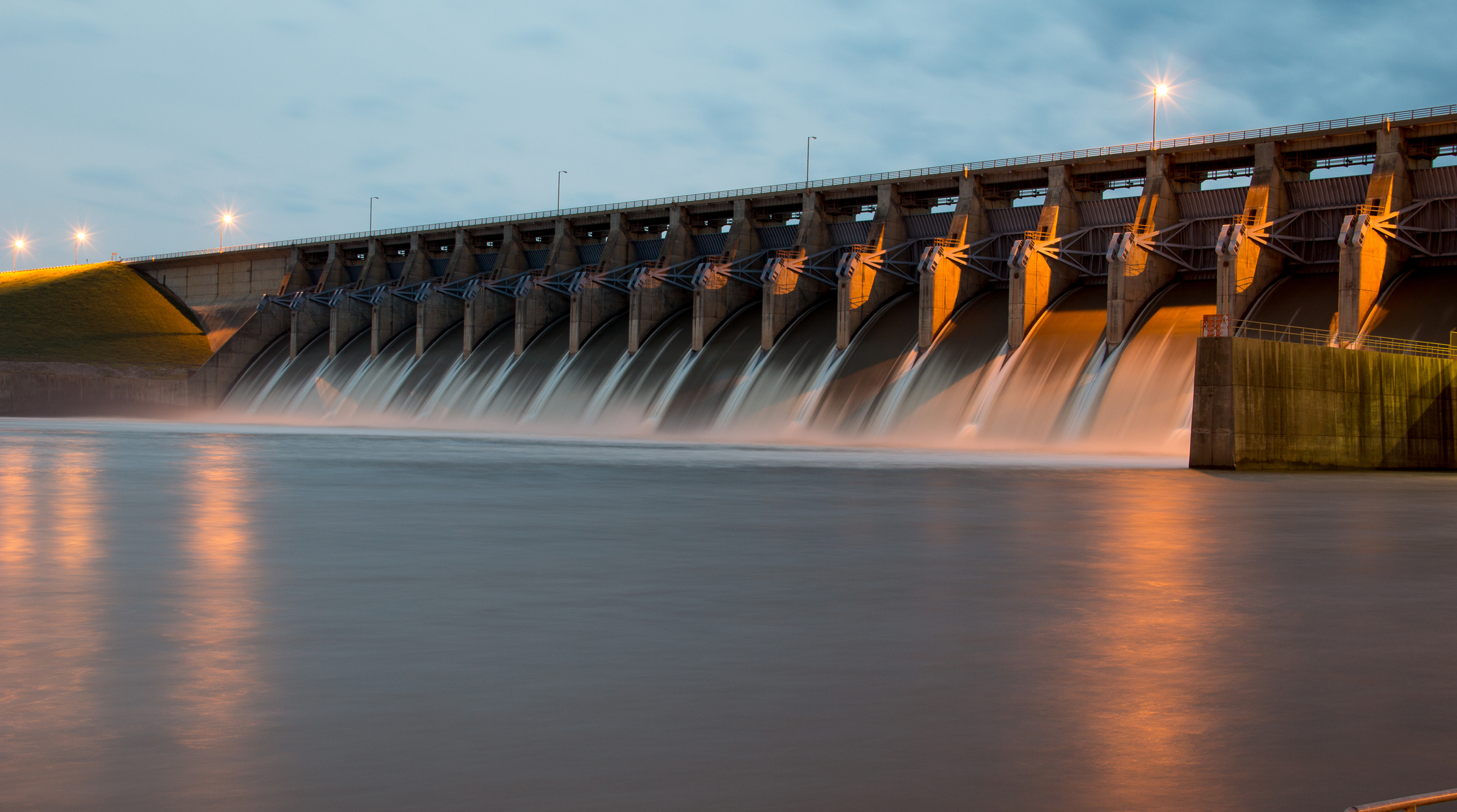 Keystone Dam on the Arkansas River.