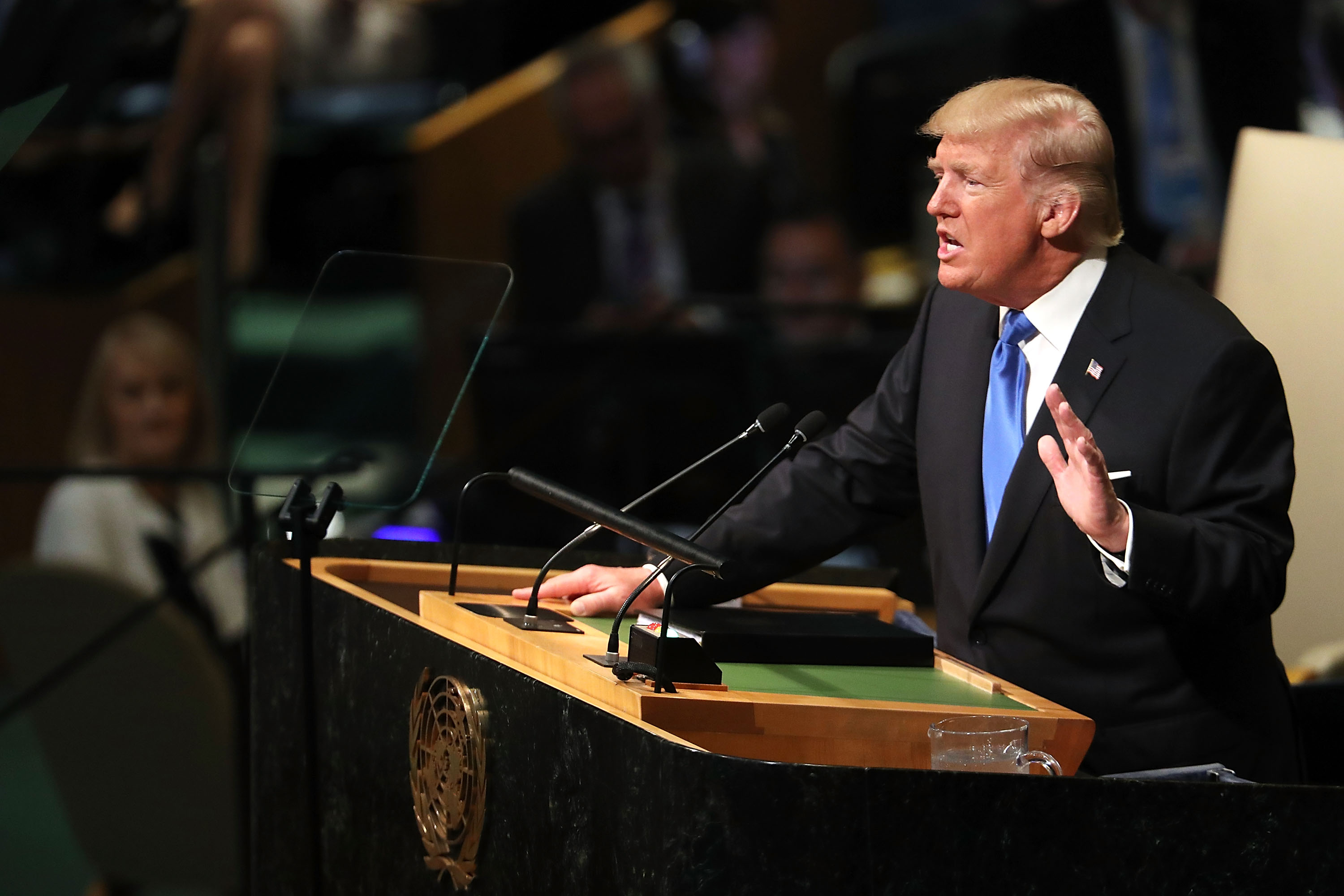 President Trump speaks at the UN General Assembly