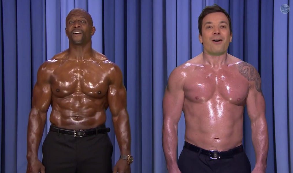 Jimmy Fallon and Terry Crews perform the world&#039;s first &amp;mdash; and hopefully last &amp;mdash; &#039;nip sync duet&#039;