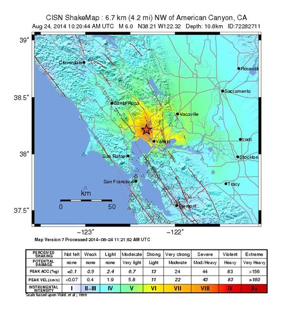 Magnitude 6.0 earthquake knocks out power to thousands in California