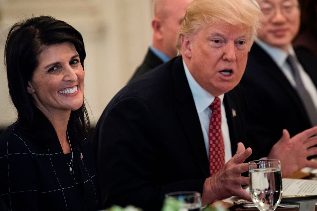 Nikki Haley is a very visible presence at the White House
