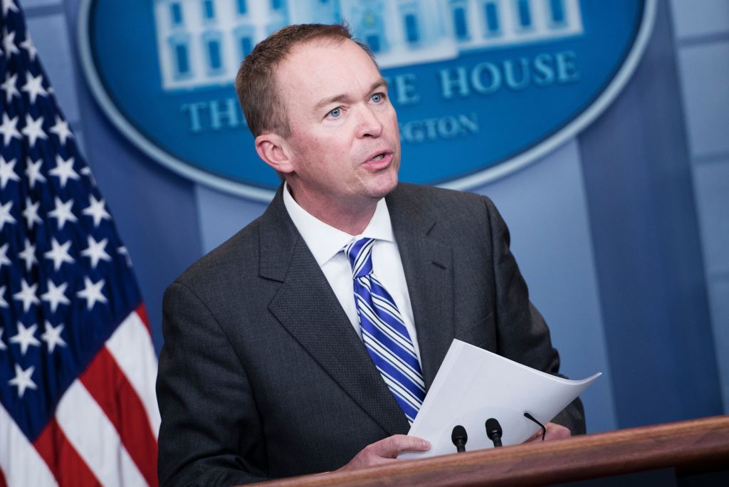 Office of Management and Budget Director Mick Mulvaney.