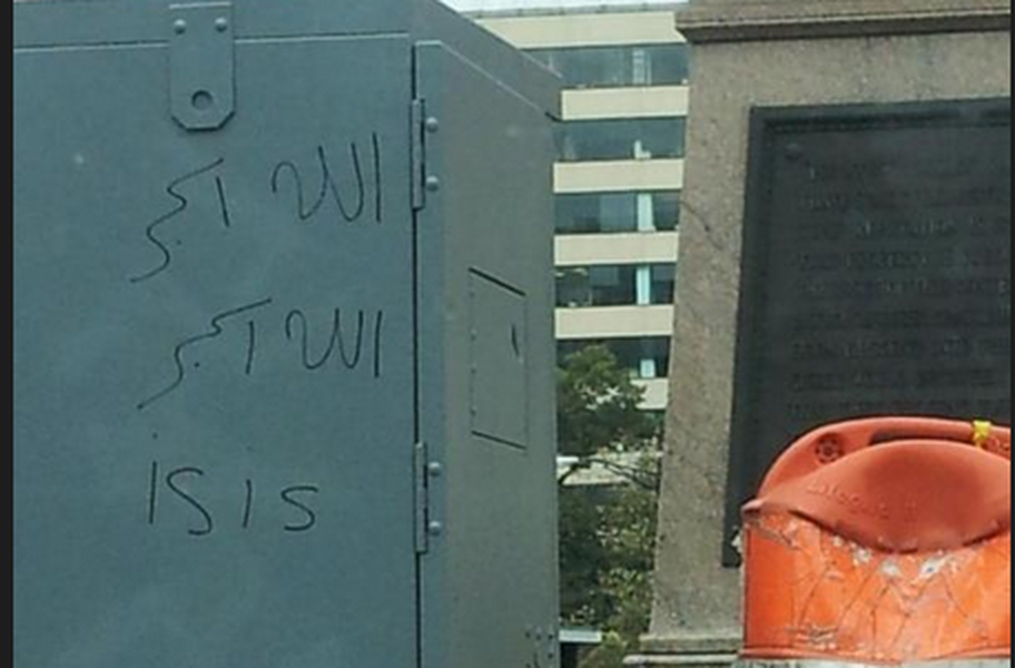 ISIS graffiti is showing up in Washington, D.C.