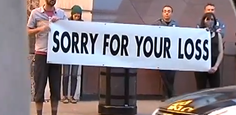 Westboro Baptist Church left confused by &#039;Sorry for your loss&#039; counter-protest