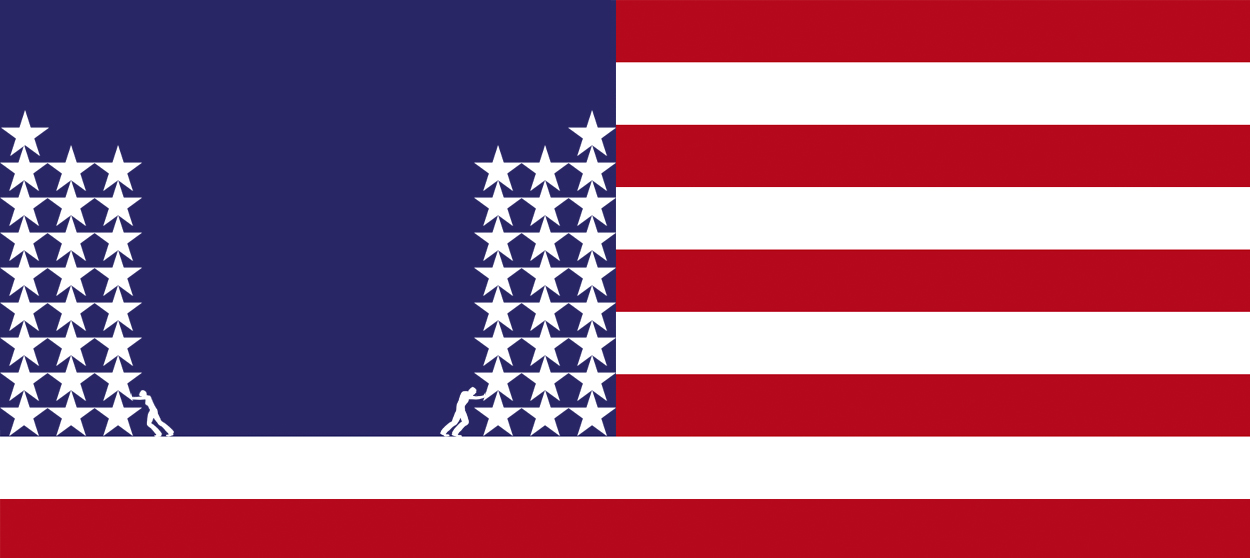 An American flag.